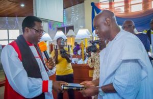 Ondo Anglican Bishop To Oyebanji: Make Welfare Of Ekiti’s Your Priority ...the Anglican Bishop, Ondo Diocese, Rt. Rev. Stephen Oni, left, with the Ekiti State Governor-elect, Mr. Biodun Oyebanji...