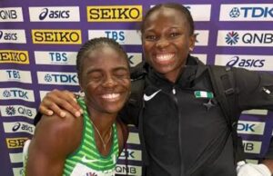Celebration As Amusan, Brume Become Premium Trust Bank’s Ambassadors ...world record holder in the 100m hurdles, Tobi Amusan and World ‘s long jump silver medalist Ese Brume...