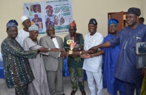Photo: When APC’s Presidential Candidate Was Named ‘African Man Of The Century’ By Nigerian Youths 4 Tinubu Comrade Awa Bamiji, middle, at the event, with others...