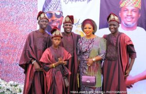 All You Need To Know About How Star Musician, Yinka James Celebrated His 50th Birthday, See Images ...Yinka James and his family... at the event...