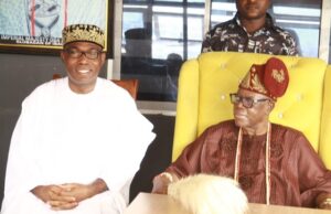 Olubadan To Nigerians: 2023 Should By About Unity, Growth Of Our Country Prince Adewole Adebayo, left, with the Olubadan, Oba Lekan Balogun...