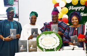 Makinde, Ladoja Present As Veteran Broadcaster, Dotun Oyelade Celebrates 70th Birthday, Launches Book L-R: Oyo's Governor Seyi Makinde, Senator Rashidi Ladoja and the celebrant and wife...