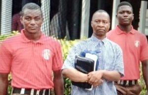 Read The Story Of Pastor Jailed Two Years For Issuing $1.6m Dud Cheque ...the Pastor...being escorted out of the court by EFCC officers...