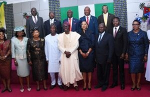 Sanwo-Olu Swears In New Perm Secs, Harps On Efficiency, Dutifulness Governor Babajide Sanwo-Olu in a group photo with the new Perm Secs and others...