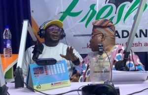 Ajimobi Didn’t Endorse Tegbe’s Gubernatorial Ambition, I Was His Candidate – Adebayo Adelabu Chief Adebayo Adelabu, left, with Alhaji Abolade Salami...during the Radio Show...