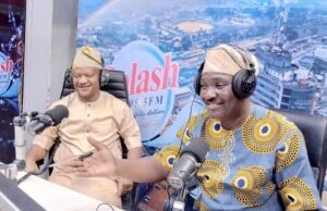 Guber 2023: You Need To Reconcile With All Stakeholders In Oyo APC Urgently Before It Is Too Late, Akeem Agbaje Tells Folarin Barrister Akeem Agbaje, left, with Dr Kola Ladoke...during the Radio Show...