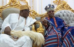 Olubadan Storms Oluwo’s Palace, Praises Colleague Monarch For Love For Yoruba People Oba (Senator) Lekan Balogun, the Olubadan of Ibadanland, left, with the Oluwo of Iwoland, Oba AbdulRoshid Akanbi Adewale...