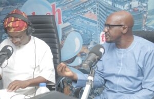 Octogenarian Cleric, Prophet Bisi Olujobi Warns Osun’s Governor Elect, Watch Out, Your Mandate May Be Snatched Away From You Prophet Bisi Olujobi, right, with Olayinka Agboola...during the live Radio Show...