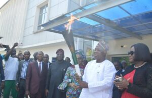 When Oyo Government Received 21st National Sports Festival’s Torch Of Unity
