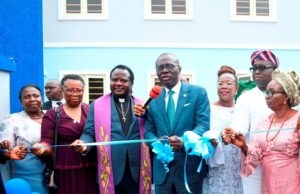 Excitement As Sanwo-Olu Inaugurates 140-Bed Hostel In Baptist Academy Governor Babajide Sanwo-Olu of Lagos State and others at the event...