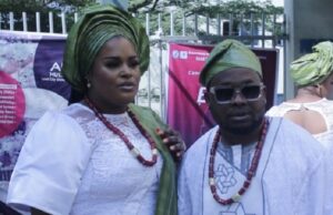 Day US-Based Socialite, Biodun Idris Hosted Exclusive Burial Ceremony For Mum Abiodun Idris Akininganyin and his elegant wife at the event...