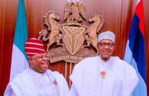 Adeleke Visits Aso Rock, Hails Buhari For Superintending Over Free, Fair Polls Osun's Governor Ademola Adeleke, right, with President Muhammadu Buhari...