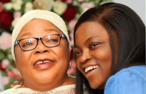 Demise Of Mother: Sanwo-Olu Joins Others To Mourn With Funke Akindele Funke Akindele and late mother...