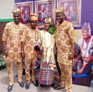 Oguntoye Twins with the new Chief