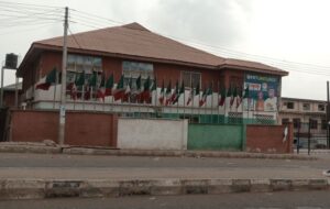 the Peoples Democratic Party's secretariat...in Oyo State...