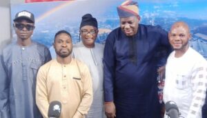 Dr Azeez Adeduntanwith others after the Radio Show