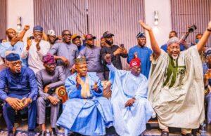 Presidential Poll: Tinubu Declared Winner, Promises To Lead Nigeria To Greatness ...jubilant moment as Asiwaju Bola Ahmed Tinubu was being announced winner of the 2023 Presidential election...