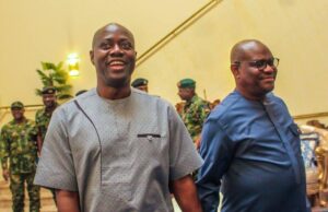 Wike To Join Makinde In Ibadan On Friday To Commission Projects Oyo's Governor 'Seyi Makinde, left, with his counterpart from Rivers State, Dr Nyesom Wike...