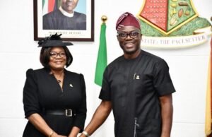 Day Yerima Was Officially Sworn-In As Oyo’s Chief Judge By Makinde Hon Justice Iyabo Yerima, left, with Governor 'Seyi Makinde...