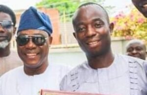 Birthday: Aide Eulogizes Oyo Deputy Governor Segun Kehinde, right, with his boss, Barrister Bayo Lawal...