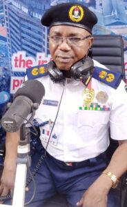the Oyo State Commandant of Nigeria Security and Civil Defence Corps NSCDC Dr Michael Akintayo Adaralewa during the Radio Show