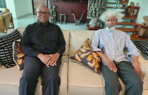 Soyinka Speaks About Why Peter Obi Visited His Home Professor Wole Soyinka, right, with Dr Peter Obi...
