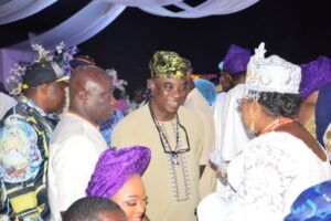 King Wasiu Ayinde Marshal with others at the event