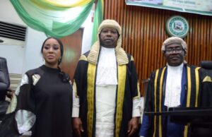 Oluomo Re-Elected Speaker Of Ogun Assembly, Gets Female Deputy Rt Hon Olakunle Oluomo, middle, and others...