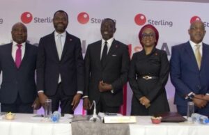 Excitement As Sterling Bank Declares Bounty At 61st AGM L-R: Executive Director, Commercial & Institutional Banking, Tunde Adeola, Non-Executive Director, Olaitan Kajero, Chief executive, Abubakar Suleiman, Chairman of Board, Asue Ighodalo, Company Secretary, Temitayo Adegoke, Non-Executive Director, Tunji Mayaki, Executive Director of Operations, Raheem Owodeyi, all of Sterling Bank at the 61st AGM…
