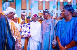Photo: Tinubu Joins Others For Jumat Prayers At Idumota Central Mosque President Bola Tinubu and others at Idumota Central Mosque on Friday...