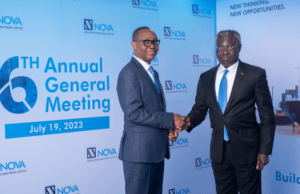 Shareholders Ratify Moves By NOVA Merchant Bank To Acquire Full Commercial Banking License …Chairman, NOVA Merchant Bank, Phillips Oduoza and Managing Director/CEO. Nath Ude…