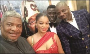 Seun Oloketuyi right with others at the event