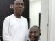 Photo: UfitFly Boss Takes To Social Media To Celebrate Meeting With Bishop Oyedepo Bishop David Oyedepo, left, blessing Evg Ajibola Ogunkeyede...recently...