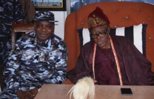 Menace Of Land Grabbers: Olubadan Seeks More Support From Police …Oyo CP, Compol Adebola Hamzat with the Olubadan, Oba Lekan Balogun, CFR during the visit of the former to the Alarere residence of the monarch...
