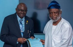 Chairman Of Bovas And Company Limited Nominated As Ambassador Extraordinaire By UI Arc. Bamidele Samson, right, with Professor Kayode Adebowale, the Vice Chancellor of the University of Ibadan...
