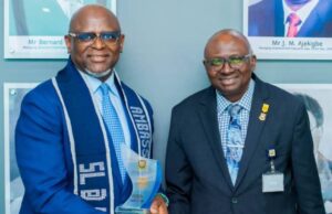 Adeduntan, First Bank Boss Identifies Why It’s Imperative For UI To Retain Rightful Position Chief Executive Officer of the First Bank Group, Dr. Adesola Adeduntan,left, with UI's VC, Professor Kayode Adebowale...