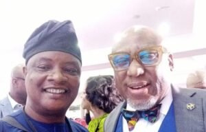 Olayinka Agboola Chairman Southwest Guild of Online Publishers left with Chief Yomi Badejo Okusanyaat the event last week in Lagos