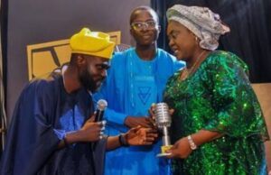 Arrangements Concluded For Third Primus Media Award To Hold In Ibadan Afouda Samuel, left, Ambassador Romoke Ayinde, right...at a recent Primus Event...