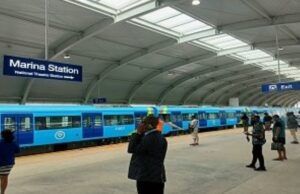 Sanwo-Olu Takes Historic, Inaugural Blue Line Train Ride Blue Rail