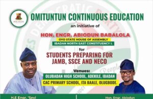 Babalola, Oyo Legislator Kicks Off Another Edition Of His Educational Program Hon. (Engr) Abiodun Babalola