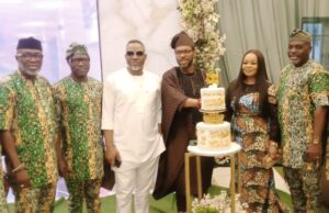 When Ayuba, Bimbo Osin, Sunny Neji, Adeolu Added Glamour To Alariwo’s Birthday Bash In Ibadan Dr Adewale Ayuba, left and others at the event...