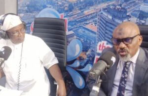 Spread Fake News About Aketi’s Health Status, Face Court Action– Lawal, Head, Olujimi & Akeredolu Law Hub Ibrahim Lawal, Esq, right, with Olayinka Agboola...during the Radio Show on Splash 105.5fm...