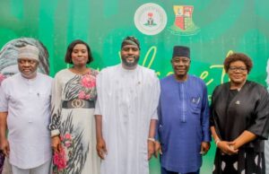 When Ogundoyin Received Heroic Welcome From Oyo Deputy Gov, Others After Emerging Chairman Of Conference Of Speakers From left: Deputy Speaker, Hon. Muhammed Fadeyi, SSG, Prof. Olanike Adeyemo, Speaker, Hon. Adebo Ogundoyin, Deputy Governor, Barr Bayo Lawal and Chief Judge, Hon. Justice, Iyabo Yerima at the event…