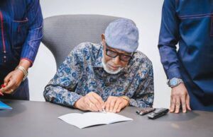 Akeredolu Swings Into Action, Signs LCDA Bill Into Law Arakunrin Oluwarotimi Akeredolu...