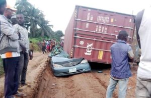 How 40ft-Container Crushed China-Bound Aba-Based Businessman To Death ...the container of death...
