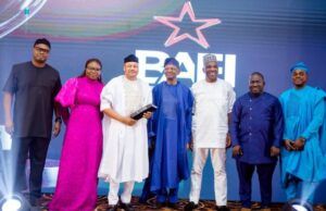 For The Third Time, Polaris Bank Wins Nigeria’s Best Digital Bank Of The Year Award L-R: Nduneche Ezurike, Group Head, Brand Mngt & Corporate Communication; Bukola Oluyadi, Group Head, Customer Xperience & Value Mgt; Dele Adeyinka, Divisional Head, Retail & Digital Banking; Frank Aigbogun, BusinessDay Publisher; Rasheed Bolarinwa, Head, Corporate Communication; Peter Daniel, Head, Digital Bank & Anthony Aina, Business Analyst, Corporate Banking at the prestigious BusinessDay BAFI Awards Ceremony in Lagos on Saturday where Polaris Bank was adjudged 'Digital Bank of the Year' & 'MSME Bank of the Year 2023'...