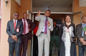 Olukoyede Visits EFCC’s Lagos Command, Says Anti-Graft Battle Must Promote Economic Growth EFCC boss, Ola Olukoyede...addresses officers and men of the Lagos State command of the commission...