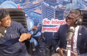 It’s Time For FG To Unbundle The Nigerian Military – Brig-General Ola Falade (Rtd) Olayinka Agboola, left, with Brigadier General Ola Falade (Rtd)...during the Radio Show on Splash 105.5fm, Ibadan...