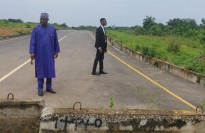 Ajoda New Town: Oyo Deputy Governor Pushing Makinde’s Vision For Housing ...the Deputy Governor of Oyo State, Barrister Bayo Lawal, left, during an on-the-spot review of the Ajoda New Town project last Tuesday...