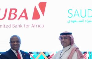 Business Relations/Export Growth: UBA, Saudi EXIM Bank Partner Group Managing Director/CEO, United Bank for Africa (UBA), Oliver Alawuba and CEO, Saudi Export-Import Bank (SAUDI EXIM), Engr. Saad Akhaib, during the signing of Memorandum of Understanding between UBA and Saudi EXIM towards enhancing business relations and export growth between Saudi Arabia and Africa, at the Saudi-Arab-African Economic Conference, in Riyadh, Saudi Arabia, on Thursday…